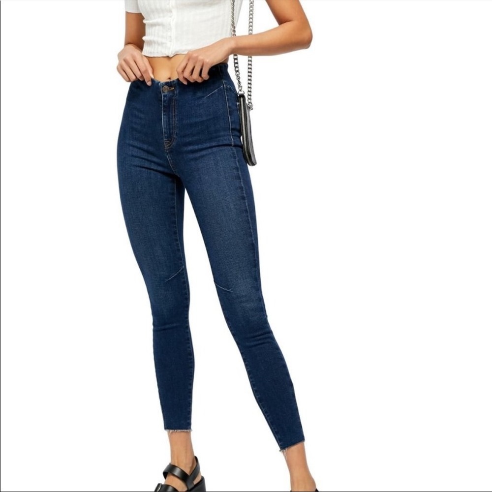 FREE PEOPLE Miles Away High Waist Skinny Jeans